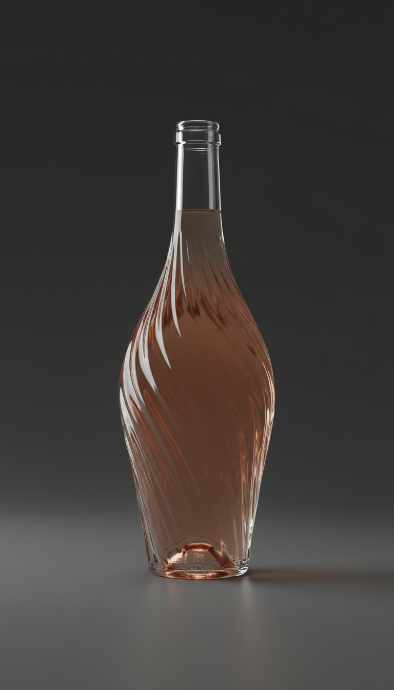 Estate Rosé with Custom Glass Design